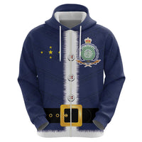 Niue Merry Christmas Hoodie Santa Suit Style With Hiapo Pattern