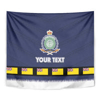 Niue Merry Christmas Tapestry Santa Suit Style With Hiapo Pattern