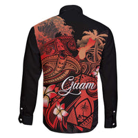 Guam Tribal Chamorro Family Matching Short Sleeve Bodycon Dress and Hawaiian Shirt Polynesian Shark with Plumeria and Sea Vibe - Polynesian Pride
