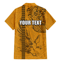 Nanakuli High and Intermediate School Family Matching Mermaid Dress and Hawaiian Shirt Tribal Kakau Pattern LT03 - Polynesian Pride