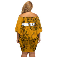 Nanakuli High and Intermediate School Family Matching Off Shoulder Short Dress and Hawaiian Shirt Tribal Kakau Pattern LT03 - Polynesian Pride