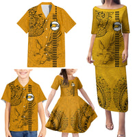Nanakuli High and Intermediate School Family Matching Puletasi Dress and Hawaiian Shirt Tribal Kakau Pattern LT03 - Polynesian Pride