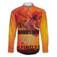 Australia and New Zealand ANZAC Day Family Matching Off Shoulder Maxi Dress and Hawaiian Shirt Soldiers Memories - Red Poppies with Aboriginal and Maori Art