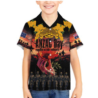 Australia ANZAC Day Family Matching Mermaid Dress and Hawaiian Shirt Forever in My Thoughts