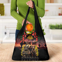 Australia ANZAC Day Grocery Bag Kangaroo and Koala Soldier - Forever in My Thoughts