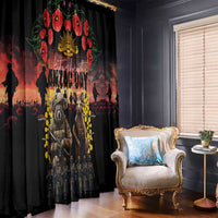 Australia ANZAC Day Window Curtain Kangaroo and Koala Soldier - Forever in My Thoughts