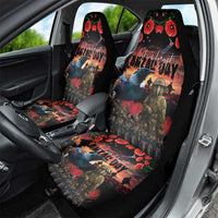 New Zealand ANZAC Day Car Seat Cover Tui Bird and Kiwi Bird Soldier - Forever in My Thoughts