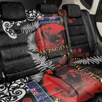 Australia and New Zealand ANZAC Day Back Car Seat Cover Aboriginal and Maori Art Pattern - Gallipoli Lest We Forget