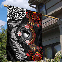 Australia and New Zealand Together Garden Flag Aboriginal and Maori Art Tattoo