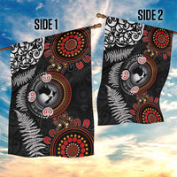 Australia and New Zealand Together Garden Flag Aboriginal and Maori Art Tattoo