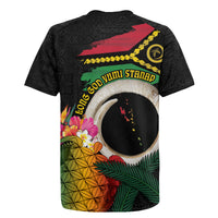 Vanuatu Selebretem 44th Indipendens Dei Rugby Jersey Sand Drawing Turtle Melanesian Vibes