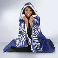 Guam Liberation Day Hooded Blanket The Tribal Latte Stone and Dolphins with Hibiscus Chamorro Culture