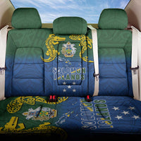 Solomon Islands Back Car Seat Cover The Guardians-Tribal Crocodile and Shark Melanesian Tattoo