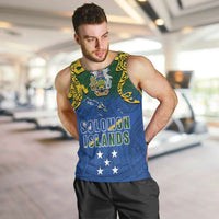 Solomon Islands Men Tank Top The Guardians-Tribal Crocodile and Shark Melanesian Tattoo