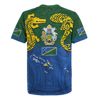 Solomon Islands Rugby Jersey The Guardians-Tribal Crocodile and Shark Melanesian Tattoo
