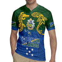 Solomon Islands Rugby Jersey The Guardians-Tribal Crocodile and Shark Melanesian Tattoo