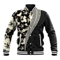 Bula Hibiscus Festival Baseball Jacket Tapa Pattern Half Style LT03 Unisex Beige - Polynesian Pride
