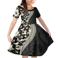 Bula Hibiscus Festival Family Matching Mermaid Dress and Hawaiian Shirt Tapa Pattern Half Style