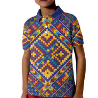 Kolose-Tuvalu Crochet Kid Polo Shirt with Polynesian and Pacific Tattoos - Polynesian Pride