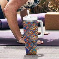 Kolose-Tuvalu Crochet Tumbler With Handle with Polynesian and Pacific Tattoos - Polynesian Pride