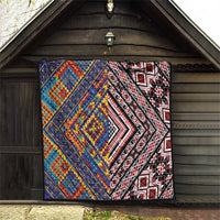 Tuvaluan and New Zealand Culture Quilt The Art of Kolose and Taniko - Polynesian Pride