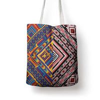 Tuvaluan and New Zealand Culture Tote Bag The Art of Kolose and Taniko - Polynesian Pride