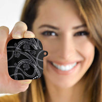 Hawaiian Kakau Art and Hisbiscus Tattoo AirPods Case Tribal Pattern-Silver Style LT03 - Polynesian Pride