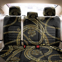 Hawaiian Kakau Art and Hisbiscus Tattoo Back Car Seat Cover Tribal Pattern-Gold Style LT03 - Polynesian Pride