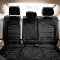 Hawaiian Kakau Art and Hisbiscus Tattoo Back Car Seat Cover Tribal Pattern-Black Gradient Style LT03 - Polynesian Pride