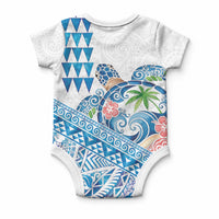 Hawaiian Abstract Sea Turtle Baby Onesie