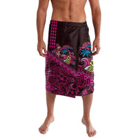 Hawaiian Abstract Sea Turtle Lavalava Polynesian Tapa Art and Kakau Tattoo Pink WaterColor - Polynesian Pride