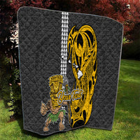 Custom Hawaii Island Quilt Hawaiian Warrior and Kakau Symbols Abstract Tattoo LT03 - Polynesian Pride