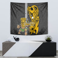 Custom Hawaii Island Tapestry Hawaiian Warrior and Kakau Symbols Abstract Tattoo LT03 - Polynesian Pride