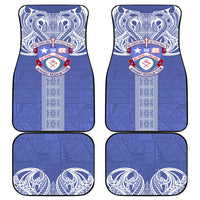 Tonga Apifoou School Car Mats Ngatu and Polynesian Pattern LT03 Blue - Polynesian Pride