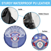 Tonga Apifoou School Spare Tire Cover Ngatu and Polynesian Pattern LT03 - Polynesian Pride