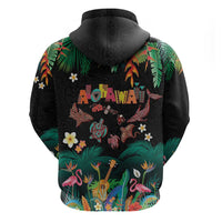 Hawaiian Alohawaii Hoodie Tribal Sea Animals Tattoo and Tropical Plants LT03 - Polynesian Pride