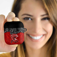 Aotearoa Toitu Te Tiriti AirPods Case Taniwha Tribal Motifs