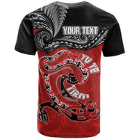 Personalised Aotearoa Toitu Te Tiriti T Shirt Taniwha Tribal Motifs