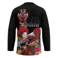 Aotearoa Toitu Te Tiriti Hockey Jersey Waitangi-Honour The Treaty NZ Tuatara and Plants LT03 - Polynesian Pride