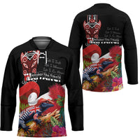 Aotearoa Toitu Te Tiriti Hockey Jersey Waitangi-Honour The Treaty NZ Tuatara and Plants LT03 - Polynesian Pride