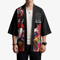 Aotearoa Toitu Te Tiriti Kimono Waitangi-Honour The Treaty NZ Tuatara and Plants