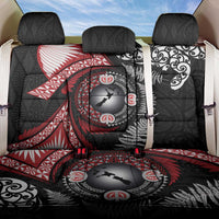 Tonga and New Zealand Together Back Car Seat Cover Ngatu Art Tribal Maori Tattoo and Silver Fern