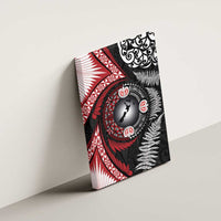 Tonga and New Zealand Together Canvas Wall Art Ngatu Art Tribal Maori Tattoo and Silver Fern LT03 - Polynesian Pride
