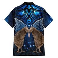 New Zealand Maori Matariki Hawaiian Shirt Hongi Kiwi Bird and Silver Fern LT03 - Polynesian Pride