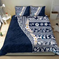Hawaii Plumeria Tribal Vintage Bedding Set Special Blue