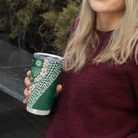 Hawaii Plumeria Tribal Vintage Tumbler Cup Special Green