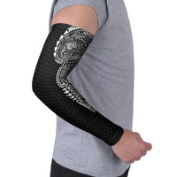 Hawaiian Traditional Tattoos Arm Sleeves Kakau Tribal Tropical Plant Motif Black Color LT03 - Polynesian Pride