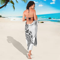 Hawaiian Kakau Tribal Sea Animals Tattoos Sarong White Color