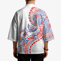 Hawaiian Kakau Tribal Sea Animals Tattoos Kimono Hawaii Flag Color Inspired