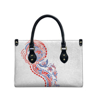 Hawaiian Kakau Tribal Sea Animals Tattoos Leather Bag Hawaii Flag Color Inspired